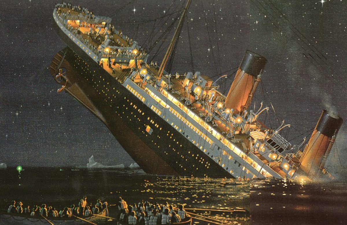 GossipRoomOff's tweet photo. 🚨 Il y a 111 ans, dans la nuit du 14 au 15 avril 1912, avait lieu le triste et célèbre naufrage du Titanic où entre 1 490 et 1 520 personnes ont perdu la vie. À 23h40, le paquebot a heurté un énorme iceberg sur tribord s'élevant à environ trente mètres au-dessus du niveau de l'eau. Le choc a alors fait sauter les rivets et a ouvert une voie d'eau dans la coque sous la ligne de flottaison. Après quoi, il a coulé en moins de trois heures, à 2 h 20.