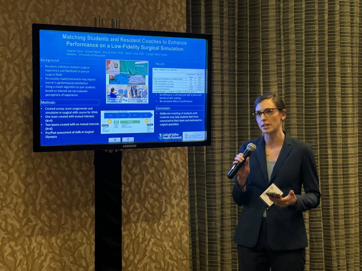 AppelbaumMD's tweet photo. So proud of my forever intern @HGeistMD now applying to MIS fellowship. How time flies! Incredible work incorporating coaching into surgical simulation training. #SEW2023 @LVHN https://t.co/YZfdIYppa1
