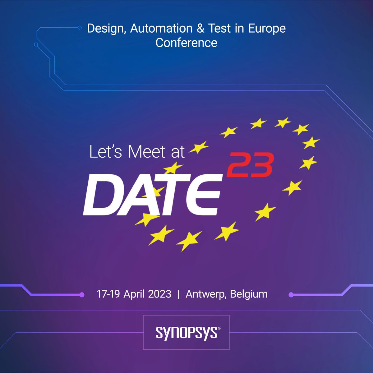 Synopsys's tweet image. Calling all students, professors &amp;amp; researchers! Come meet Synopsys&apos; Academic &amp;amp; Research Alliances team at #DateConference to learn about our programs, career opportunities &amp;amp; more. We have the latest insights to help you excel in your field. See you there! bit.ly/3nZFPqK