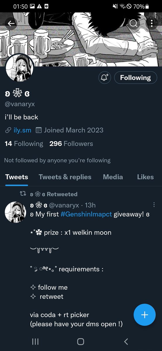 check pinned huhu tweet media
