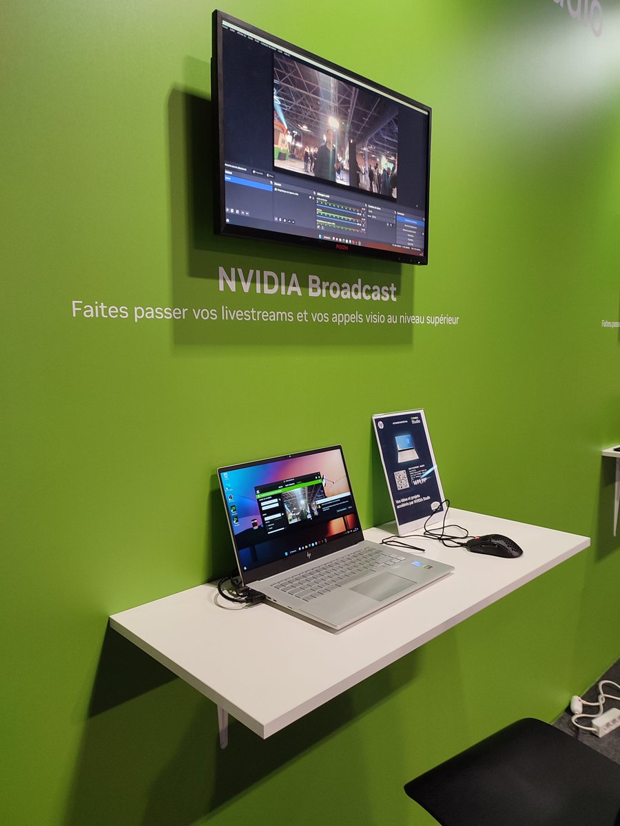 actu_jv's tweet image. . @NVIDIAGeForceFR est présent, en partenariat avec @rueducommerce, au #ParisFanFestival afin de mettre en avant l’écosystème #NVIDIAStudio.

Les visiteurs pourront découvrir les technologies #NVIDIABroadcast #NVIDIACanvas ainsi que des PC Portables RTX Studio. #StudioFanFestival