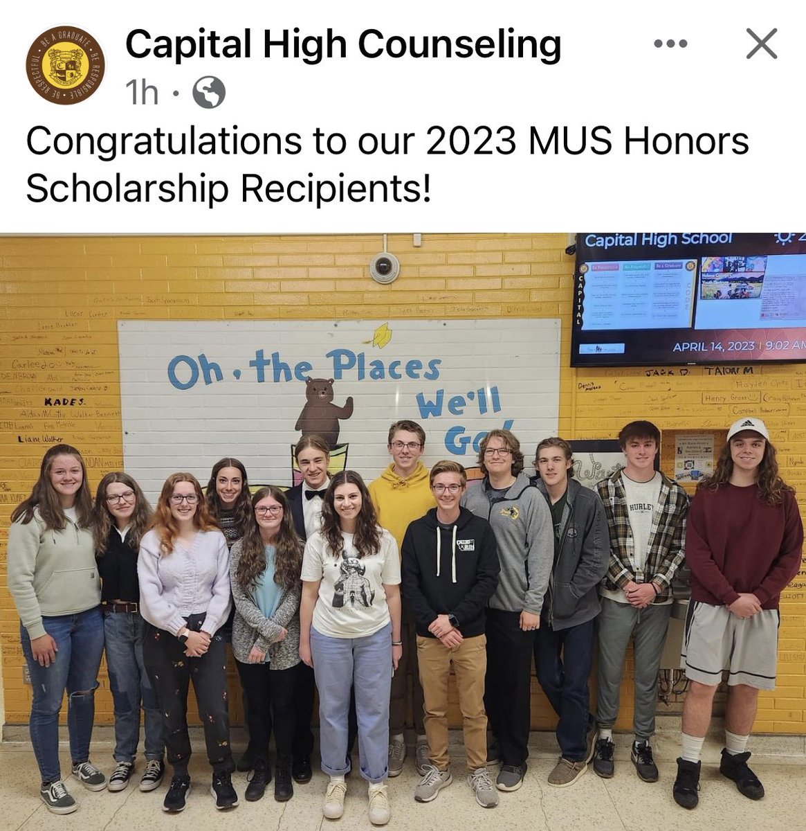 Congratulations to #4 <a href="/colton_lindgren/">Colton Lindgren</a> on earning this scholarship!  #GoBru Getting it done in the classroom!