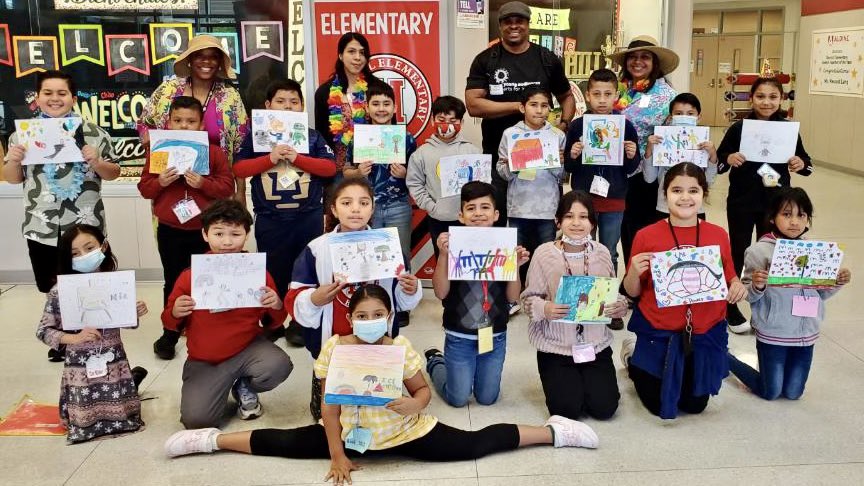 Hill_AISD's tweet image. Thank you Young Audiences Houston for providing Art lessons for our 2nd Grade Scholars. Artist Mack Bishop was amazing! We are looking forward to the next lesson to continue working on our masterpieces. 🎨 🖼️ @AldineISD @OOT_AldineISD #AldineConnected #ArtsForLearning @yahouston