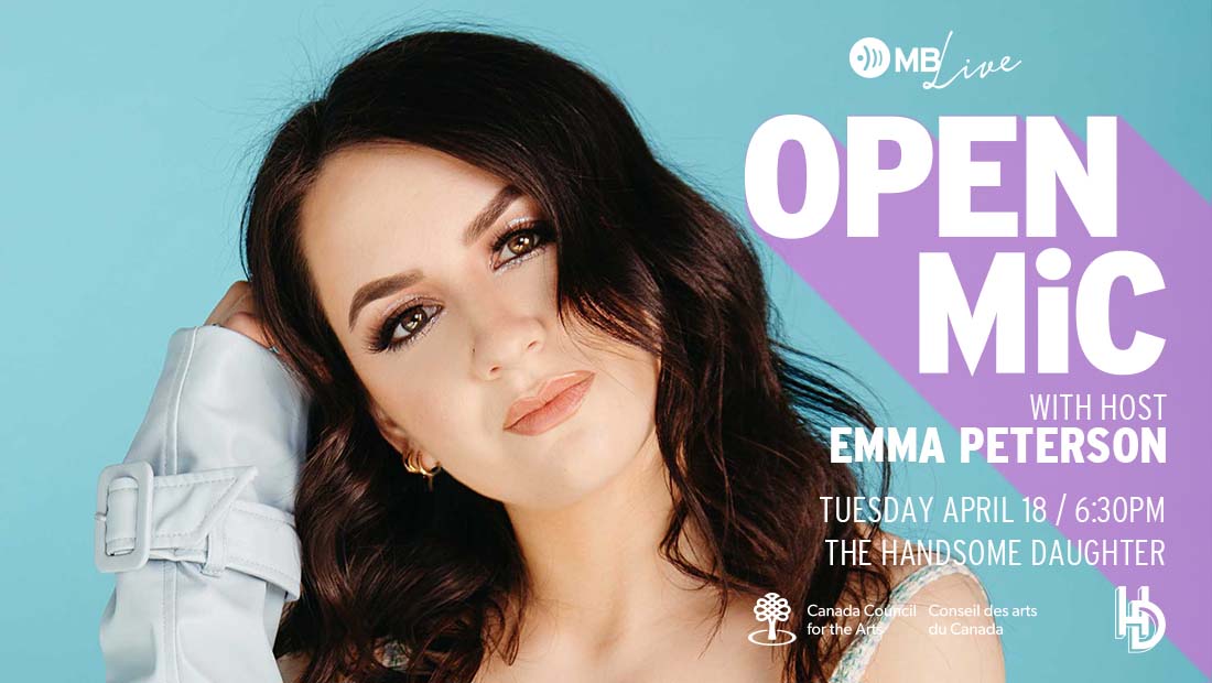 manitobamusic's tweet photo. Get your songs ready and meet us at @HD_Winnipeg this Tuesday, April 18 for open mic night with host @emmapetersonn!

https://t.co/VydpuWyPjV https://t.co/r1uQudVIe8