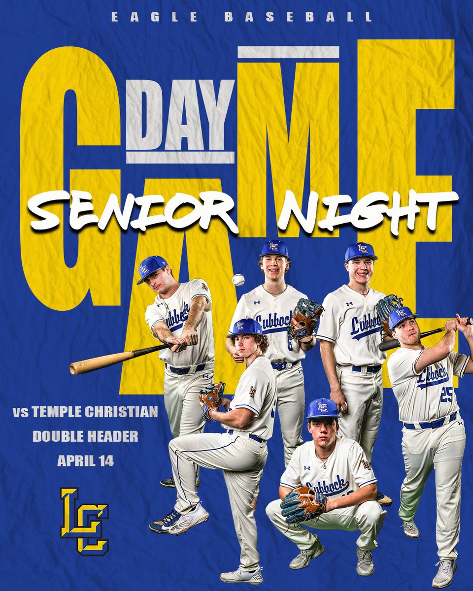 eaglesportsnet's tweet photo. 🚨🥎GAMEDAY⚾️🚨

SR. NIGHT for all of our Eagles on the Diamond!

@LCEagleSB
⏰️6:00pm
**Sr. Night @ 5:40**

@LCEagleBaseball
⚾️DH
⏰️4:30pm &amp; 6:30pm
**Sr. Night between games**

#MAXOUT 

@pchristy11 @arielle_schafer https://t.co/NxpuvFaDFl