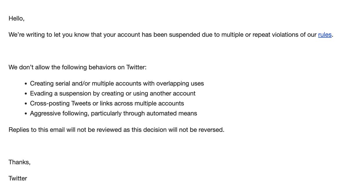 stephenfms's tweet photo. @elonmusk These are no longer legitimate reasons.

• Creating multiple accounts is the norm
• You had to make a new acc if banned
• Cross posting is the norm
• Follow limits exist now https://t.co/hzDrHMZrok