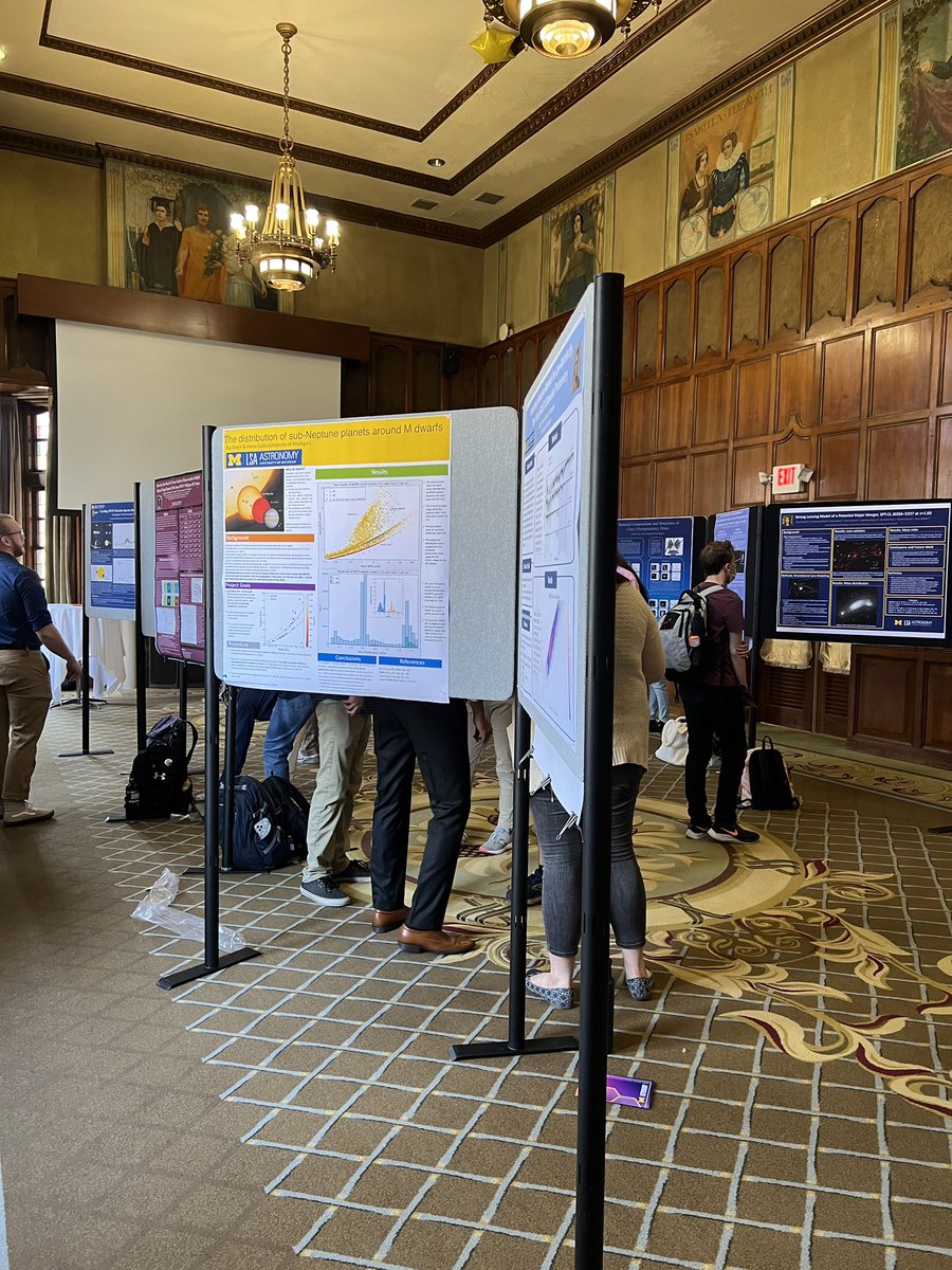 michiganastro's tweet photo. The Undergraduate Poster Session is from 2:00 - 4:00 PM today. Visit us in the Michigan League. #GoBlue #MichiganAstro https://t.co/bhHu09tgMA