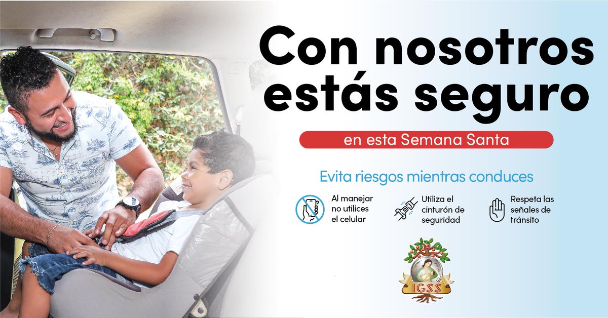 IGSS_gt's tweet photo. Para vivir al máximo este #Verano2023, el #IGSS te recomienda que evites riesgos mientras conduces. 🚘🚍🚦🛑
Para más consejos, visita ►https://t.co/nK8Cq5ZX9c
#UnIGSSmásCercaDeTi
#PrevenciónIGSS #ssi23 https://t.co/weXc10LOh2