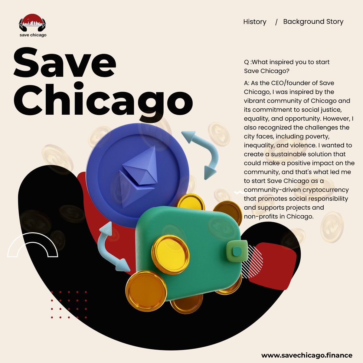 SAVECHICAGO__'s tweet photo. Chicago stole my heart with its incredible spirit of resilience. That's why I founded Save Chicago, a community-driven cryptocurrency that supports projects in the city❤🏙 #SaveChicago #CryptoCommunity   #Tokenomics  #toews #PowerGhost  #Blackhawks #PowerBookII #fridaymorning https://t.co/8H06vn6s7v