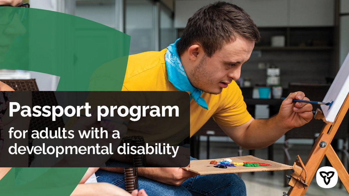 ONSocialService's tweet image. The Passport program provides funding to help adults with a developmental disability to:

☑️ take part in community classes &amp;amp; rec programs
☑️ develop work, volunteer &amp;amp; life skills
☑️ hire a support worker
☑️ get temporary respite for caregivers

For info: ontario.ca/page/passport-…
