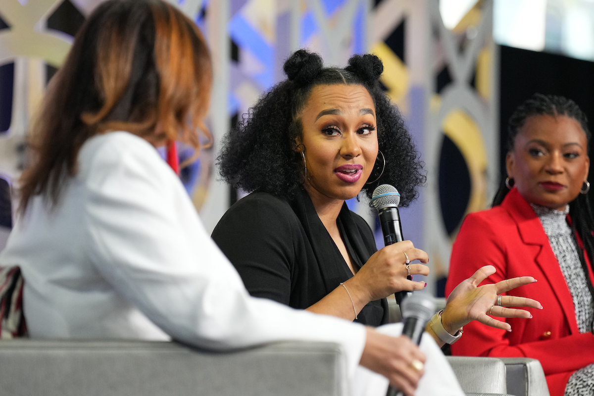 BlackSportsBiz's tweet image. "I'm never going to sit down and shut up. I belong here, and if you don't like how I'm presenting myself that's your problem, not mine." #WomenInSports #BlackSportsBiz