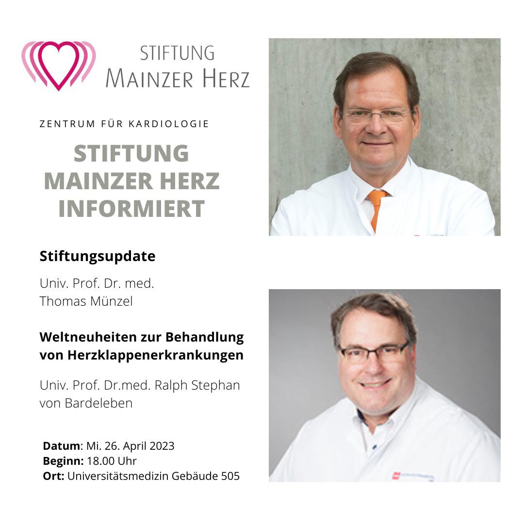 Am 26.4. um 18h in der Unimedizin Mainz - wir freuen uns wenn Sie mit dabei sind!
#heartvalve #kardiologie #cardiology #mainz #stiftungmainzerherz