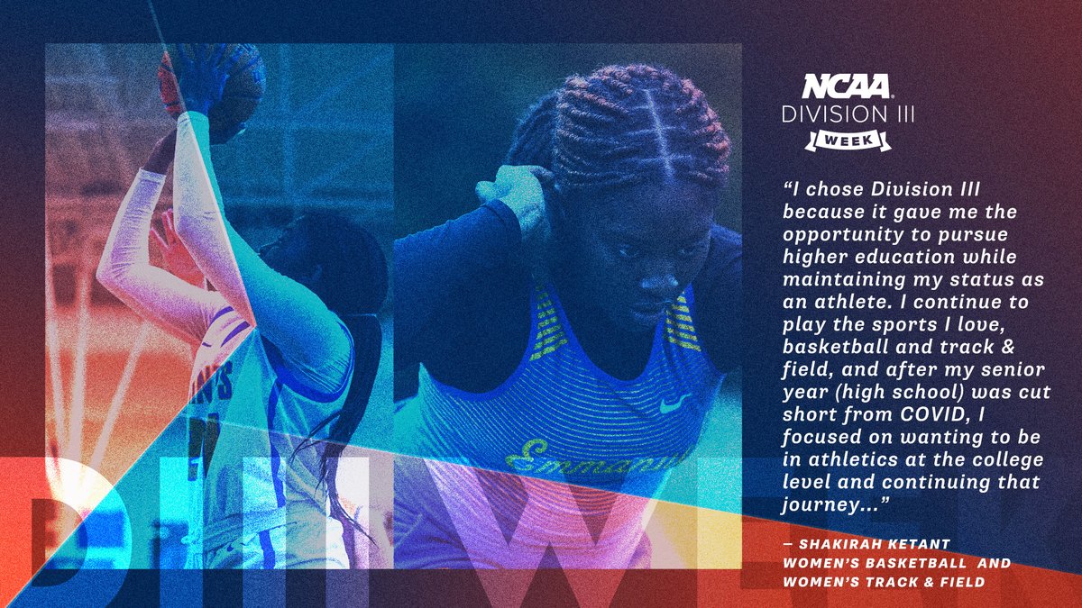 Another dual sport athlete sharing #WhyD3 was right for them!! Here comes Shakirah Ketant from women's basketball and track and field telling us about continuing her journey in D3!!

#GoECSaints #D3Week
