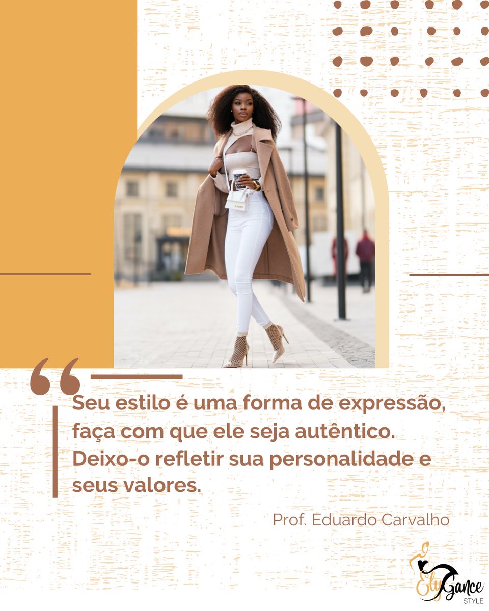 ElyganceStyle's tweet photo. O estilo é mais do que apenas a roupa que usamos. É uma forma de expressão que reflete a nossa personalidade e os nossos valores. O estilo permite-nos mostrar a nossa autenticidade e individualidade num mundo que muitas vezes tenta homogeneizar-nos. .
#loveyourself #puroestilo https://t.co/iABIhfRPoc