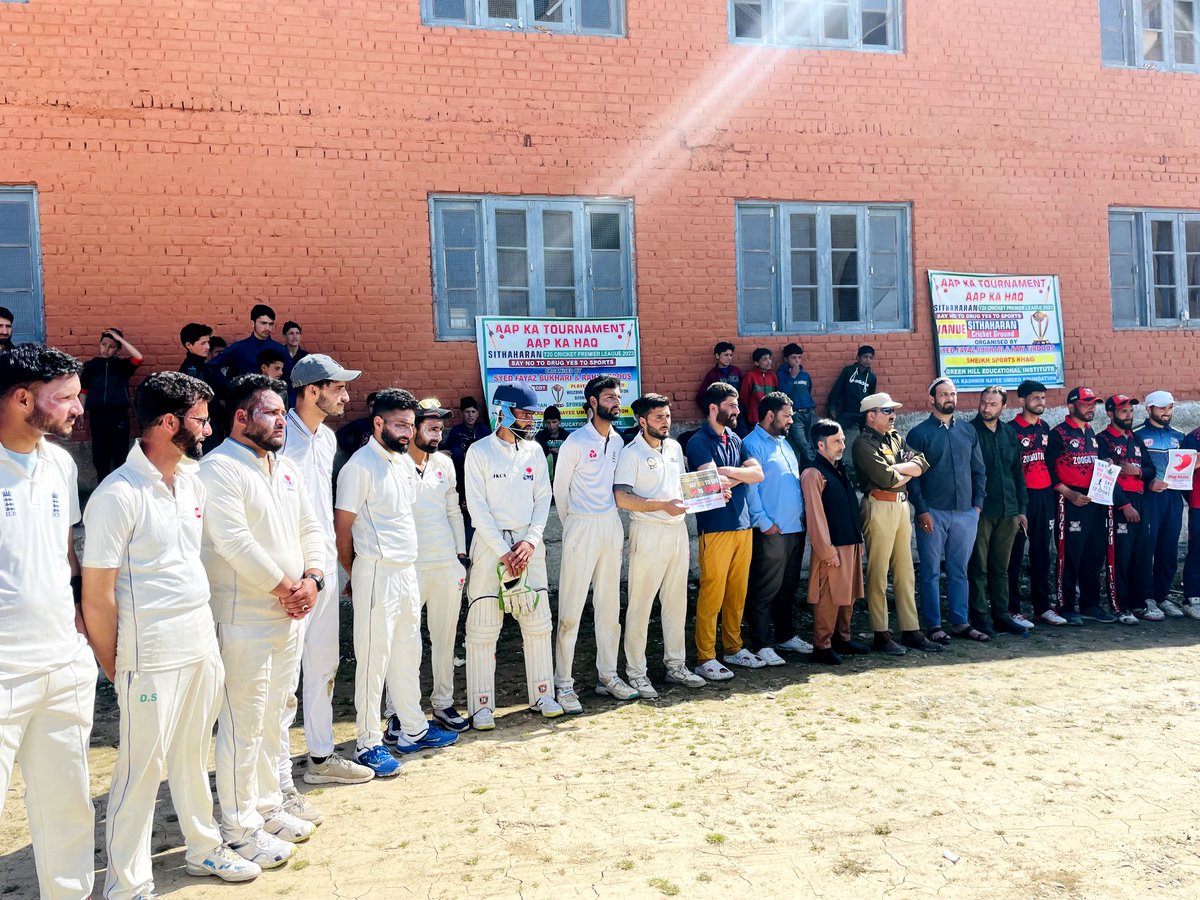 SydFayazBukhari's tweet image. Sports can unite communities &amp;amp; keep our youth away from drugs. Proud to have organized the J&amp;amp;K Aap Ka Haq Aap Ka T20 Cricket Tournament, promoting sports &amp;amp; healthy lifestyle among the youth. Thank you to all who made this possible.
#SportsForUnity #HealthyYouth #SayNoToDrugs
