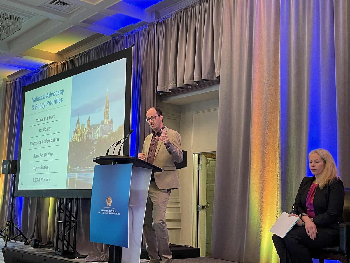 CCUA’s Vice President, Michael Hatch and Vice President of Educational Development, Mirren Harris had the pleasure of presenting to <a href="/AtlCreditUnions/">Credit Unions</a> leaders at the Atlantic Central Spring Strategy Conference on CCUA’s educational and advocacy and policy initiatives.