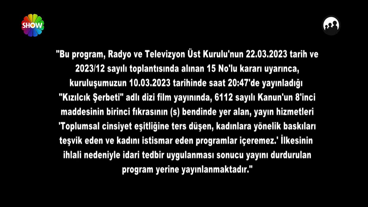 stormbbornn's tweet photo. ödünüz bu kadar mı koptu ya televizyon kanallarında bu bildiriyi görmeyeli baya bi zaman olmuştu bi de bunu yayınlayıp ardından islamofobi belgeseli koymuşlar lakfpskgls islamofobiye ak*p hükümeti kadar kimse hizmet etmemiştir bu arada #kızılcıkşerbeti https://t.co/pKXz7Vshuf