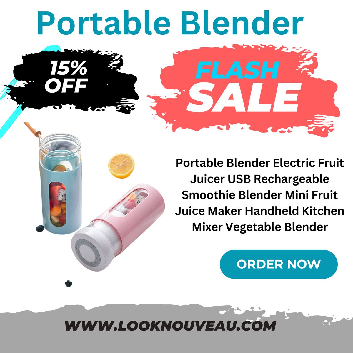 Electric Blender Fruit Juicer USB Rechargeable Buy Now : cutt.ly/L7K9Ura #blender #blenders #blenderfood #blenderart #electricblender #blenderrender #blenderforsale #miniblender #portableminiblender #wirelessblender #zwilling #blender #FreshJuice #gadgets