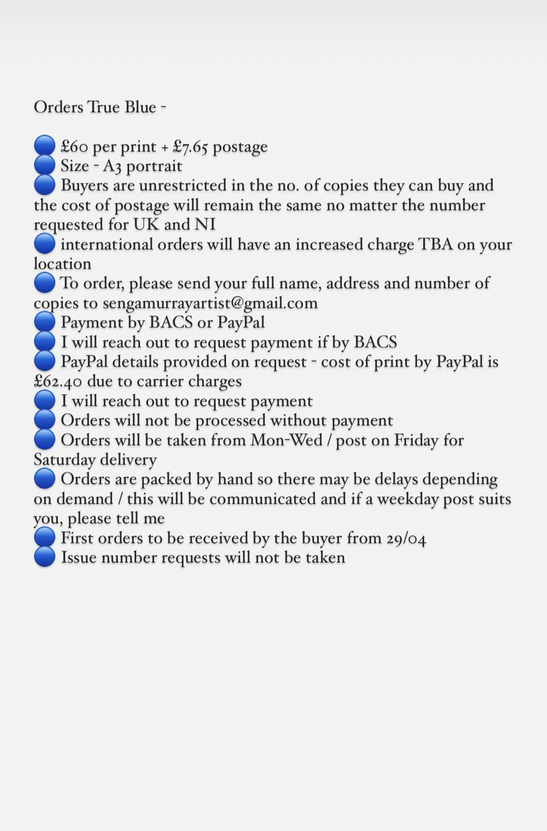 sengamurrayart's tweet photo. Ok guys , my prints are in production &amp; will be available from NEXT weekend so I am now taking RESERVATIONS and I will take payment once they are in hand….

So, here is ‘True Blue’ and everything you need to know on how to reserve and buy! 💙 Please read, please share ☺️

S x https://t.co/Li7Q1p3OhM