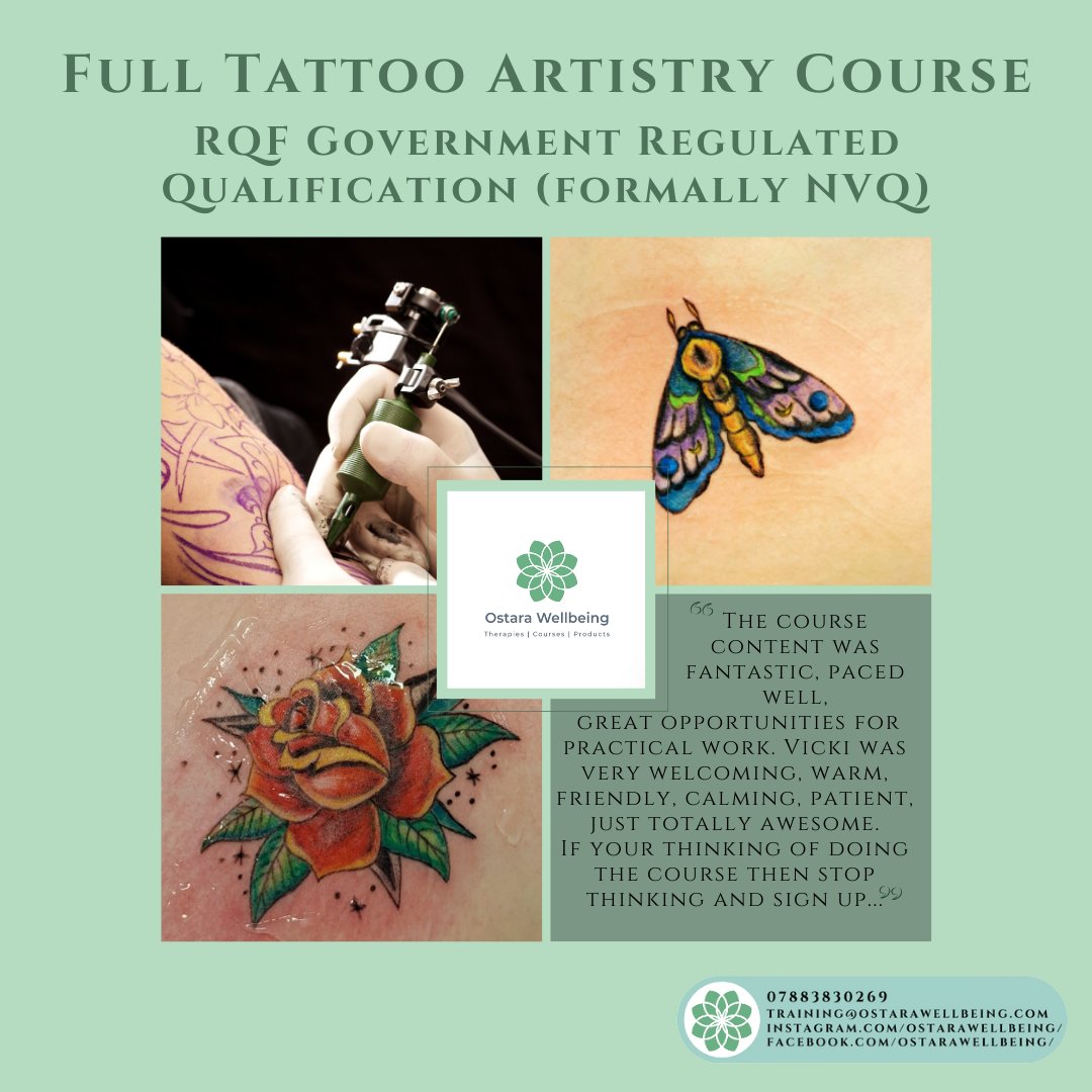 #ostarawellbeing #industryfirst #ukfirst #ostarawellbeingacademy #awardwinner #level3  #adulteducation  #industryleaders #tattoo #tattooacademy #RQFtattoo #RQFtattooqualification #tattooing #tattootraining #tattoocourse #tattooapprentice #ofqualtattoo
facebook.com/ostarawellbeing