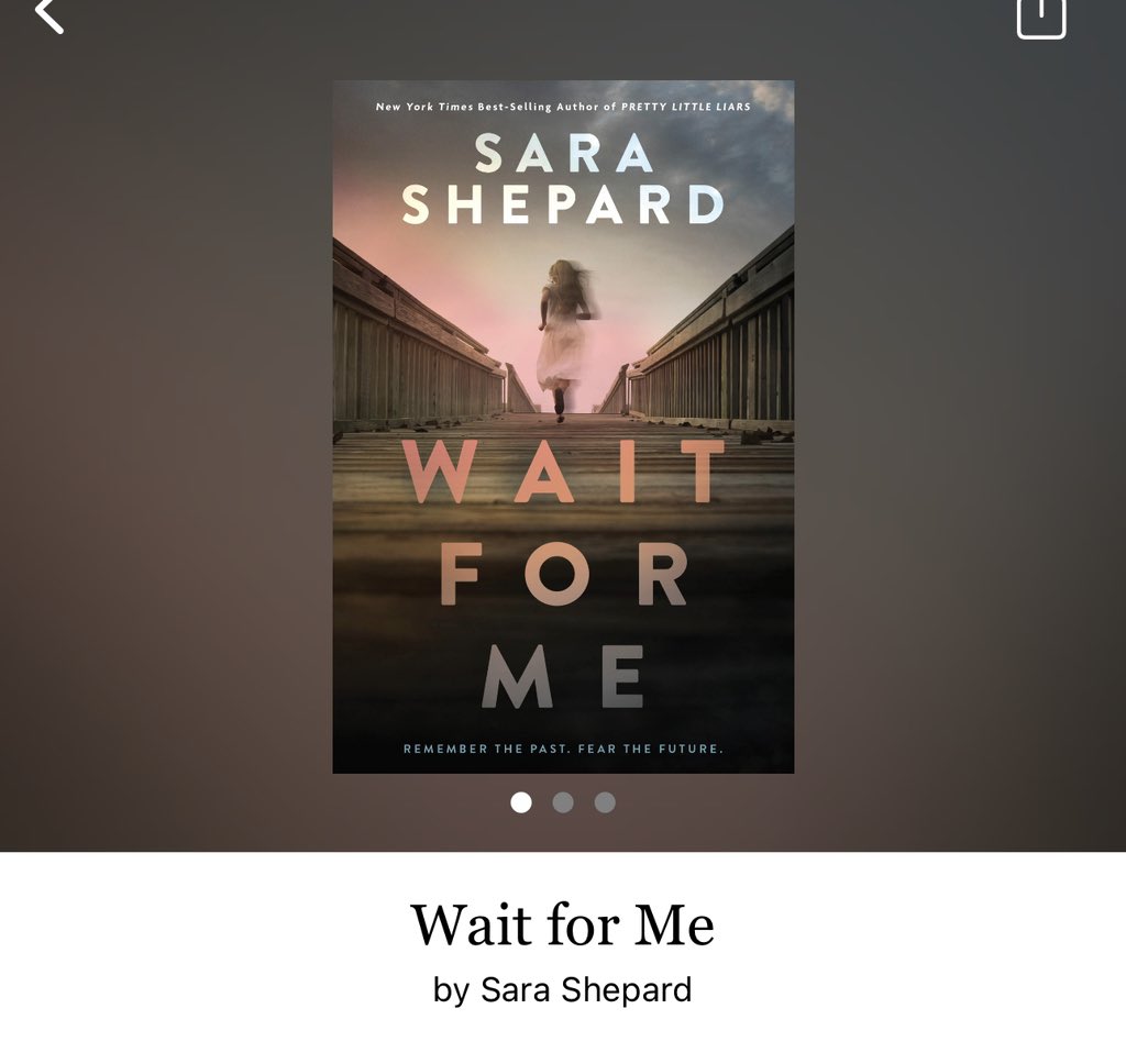 ReadItQuick1's tweet image. Wait For Me by Sara Shepard 

#WaitForMe by #SaraShepard #4663 #26chapters #336pages #March2023 #206of400 #NewishRelease #Audiobook #35for10 #9hourAudiobook #clearingoffreadingshelves #whatsNext #readitquick