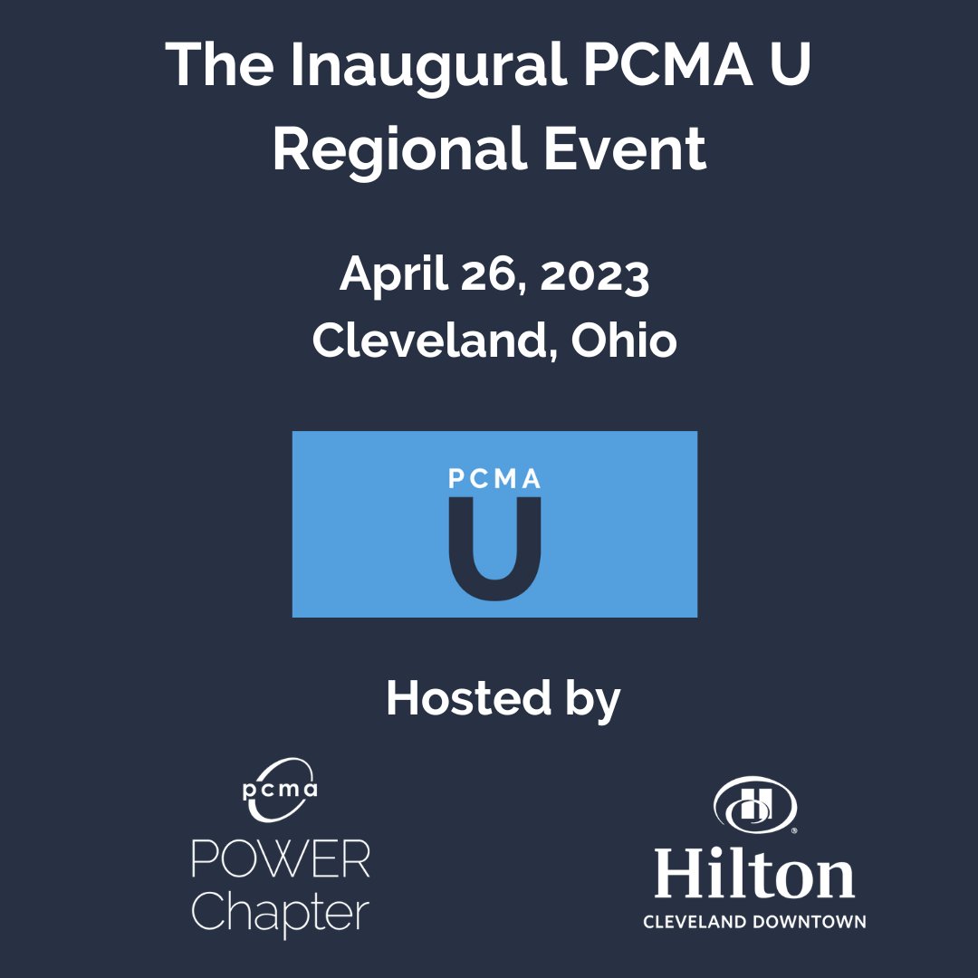 POWER Chapter is excited to announce that it will host the inaugural PCMA U Regional event on April 26 at Hilton Cleveland Downtown, for students from Mercyhurst University and Kent State University, as part of its new Emerging Leaders program, launched earlier this year!