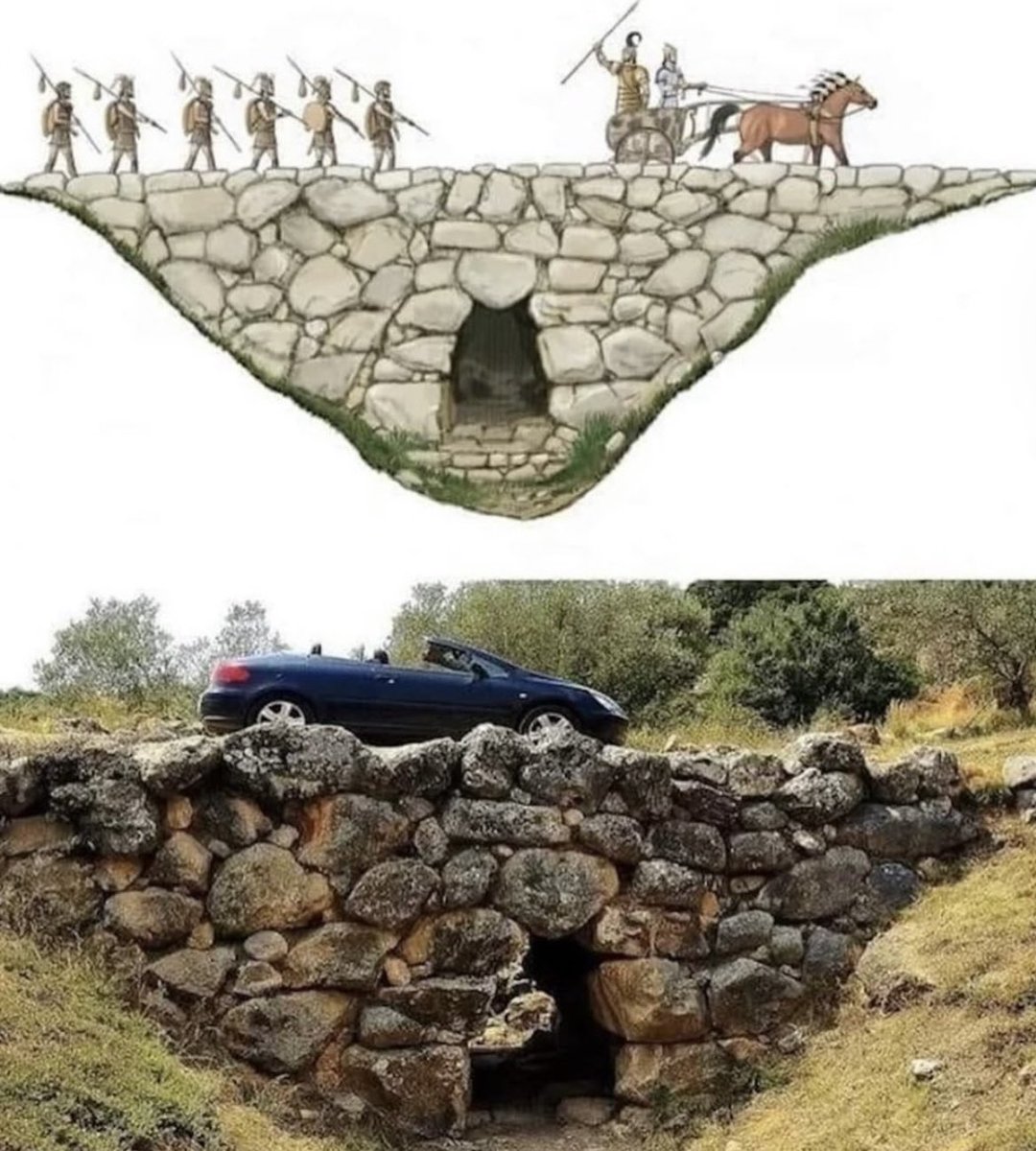 The Arkadiko Bridge built over 3000 years ago. Potentially the oldest bridge in Europe, it is still used today.