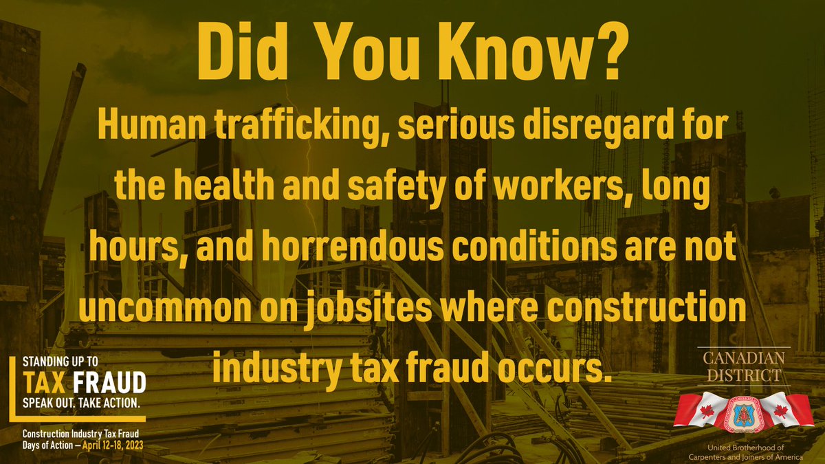UBCcanoffice's tweet image. Labour trafficking in Canada is a serious issue. Bringing the underground economy into the light can help bring an end to this deplorable practice. Help us by visiting StopTaxFraud.ca and send a message.   #TFDOA2023 #StopTaxFraud