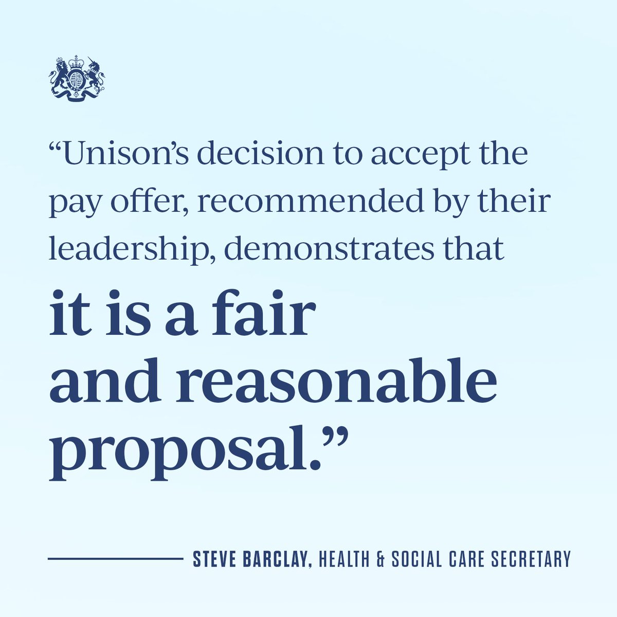 Steve Barclay tweet media