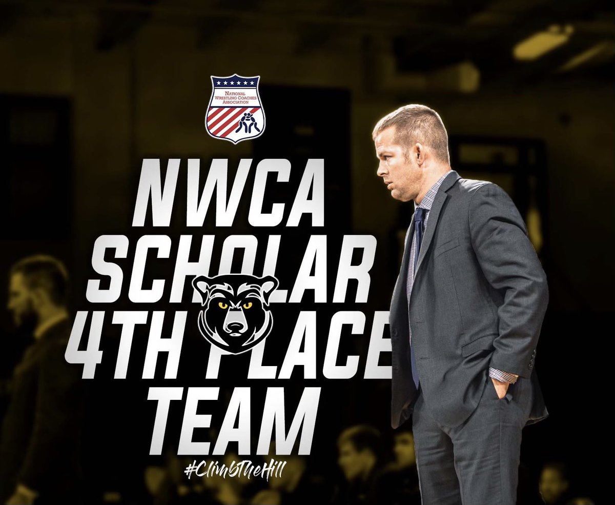 WLU_Wrestling's tweet photo. BOOOOM!!!! For the 1st time since 2007 your Hilltoppers placed Academically as a team!!! Most Scholar All-Americans out of any team with 1️⃣6️⃣ accomplishing this challenging feat!!!

#ClimbTheHill https://t.co/sGUnJLSOz2