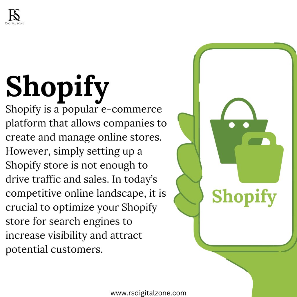 rsdigitalzone's tweet photo. "Say hello to Shopify! The all-in-one solution for online business owners looking to skyrocket their sales and simplify their operations.
#shopifycoach #shopifydropshipping #shopifyexperts #shopifyforbeginners #shopifydropshipping https://t.co/sOAKUshXXb
