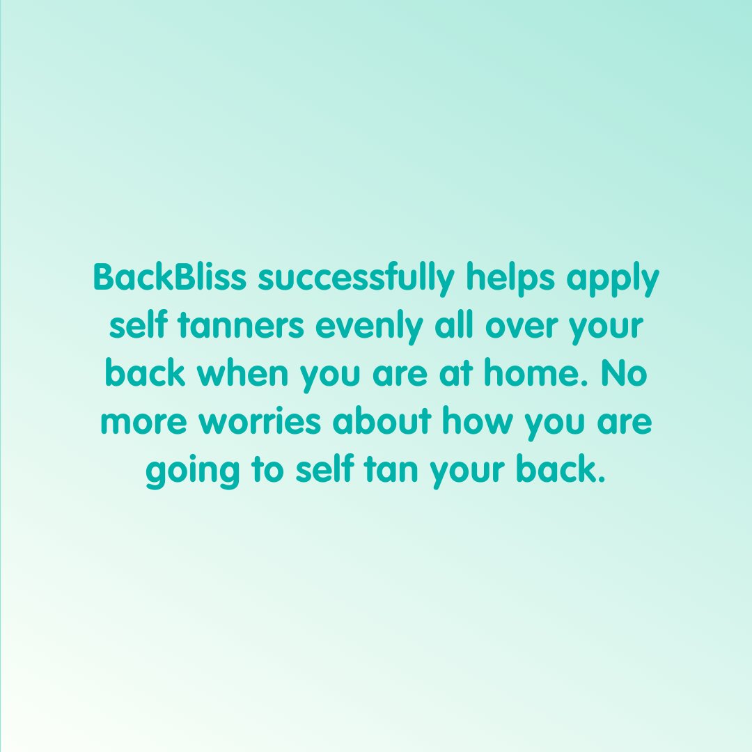 BackBliss's tweet photo. Tired of struggling to apply self-tanner to your back and ending up with uneven results? With BackBliss, achieving a flawless, even tan on your back has never been easier! 🤩

#BackBliss #BodyCare #SkinCareRoutine #LotionApplicator https://t.co/BWdEPyPQTp