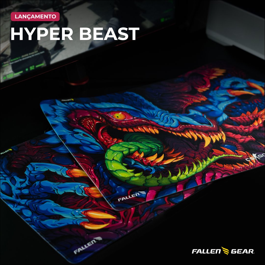fallenstore's tweet photo. Agora aquele flick shot MONSTRO de AK que o Professor ensinou há um tempo vai acontecer. 🎯👾 E aí!? Gostou do novo mousepad HYPER BEAST? Já está disponível na Fallen Store em sua versão grande e estendida, com textura Speed++.
Garanta o seu!
#csgo #hyperbeast #fallengear https://t.co/v3Zu6dRF9M