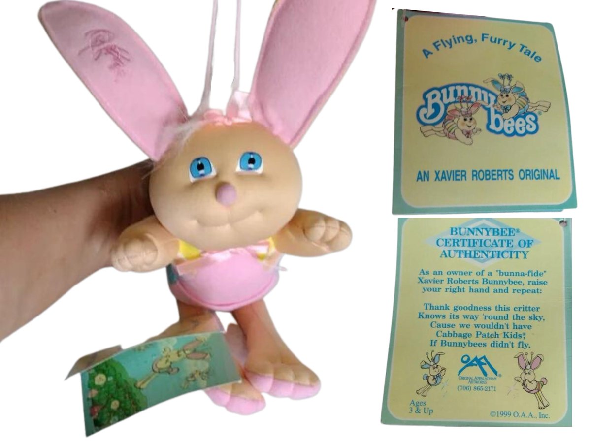 lisnarda06's tweet photo. Vintage 1999s Rare Xavier Roberts Cabbage Patch Bunny Bee Plush Stuffed Animal Retro Toys https://t.co/RQ0WruM7Sh via @Etsy https://t.co/jKx9Tcfdu0