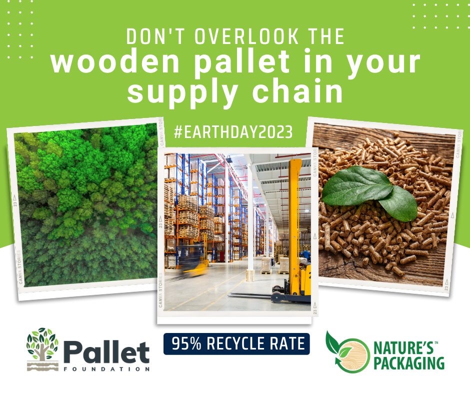 Proud to support projects that verify the #sustainability of wooden #pallets! ♻️From reducing carbon emissions to reducing waste in our landfills, learn how using these essential products have a positive impact on our planet. 🌍 bit.ly/3KXHPrt  <a href="/nwpca/">National Wooden Pallet & Container Association</a> #EarthWeek