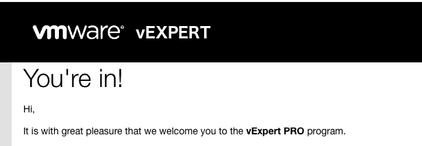 vGabiNunes's tweet photo. Happy to be named vExpert PRO for the first time!
#VMware25 #vExpert
@VMware https://t.co/EVQ2UvxmTn