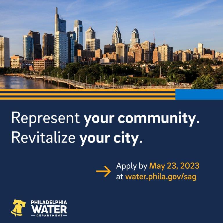 PhillyH2O's tweet photo. Our city's drinking water infrastructure needs a major update...and we need your help!

Apply for our Stakeholder Advisory Group to support the Water Revitalization Plan and help ensure Philadelphians have access to safe drinking water for generations.➡️https://t.co/MVX0tc8wwb https://t.co/qz4dcKC8O2