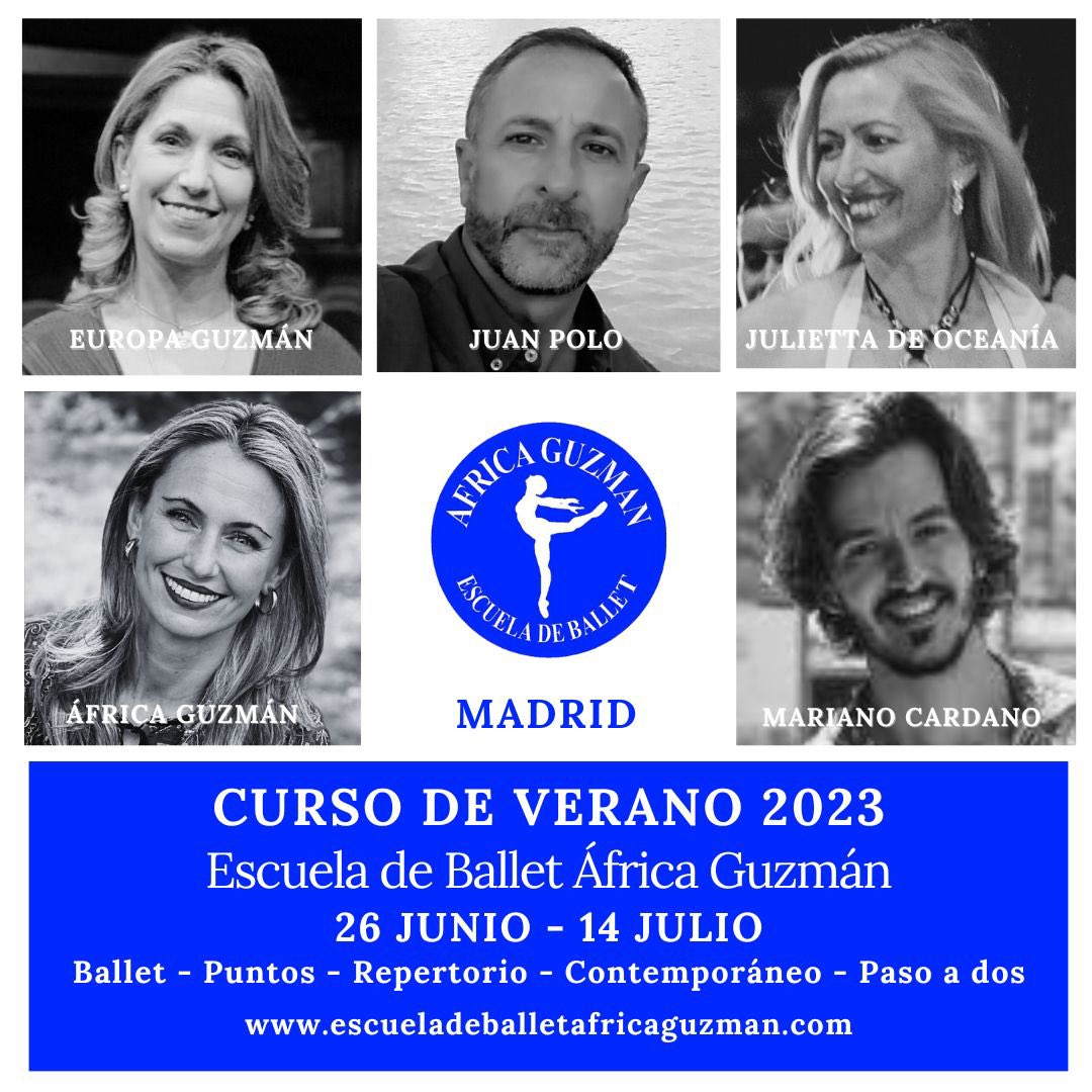 Ballet_A_Guzman's tweet photo. CURSO DE VERANO 2023-Del 26 de Junio al 14 de Julio
Ballet, Puntas, Repertorio, Paso a dos, Contemporáneo
3 semanas intensivas con maestros de lujo, Juan Polo, Africa Guzmán, María Europa Guzmán, Julietta de Oceanía, Mariano Cardano 
INSCRIPCIONES ABIERTAS
https://t.co/Tkk1izRwPb https://t.co/eydA1MjTQM