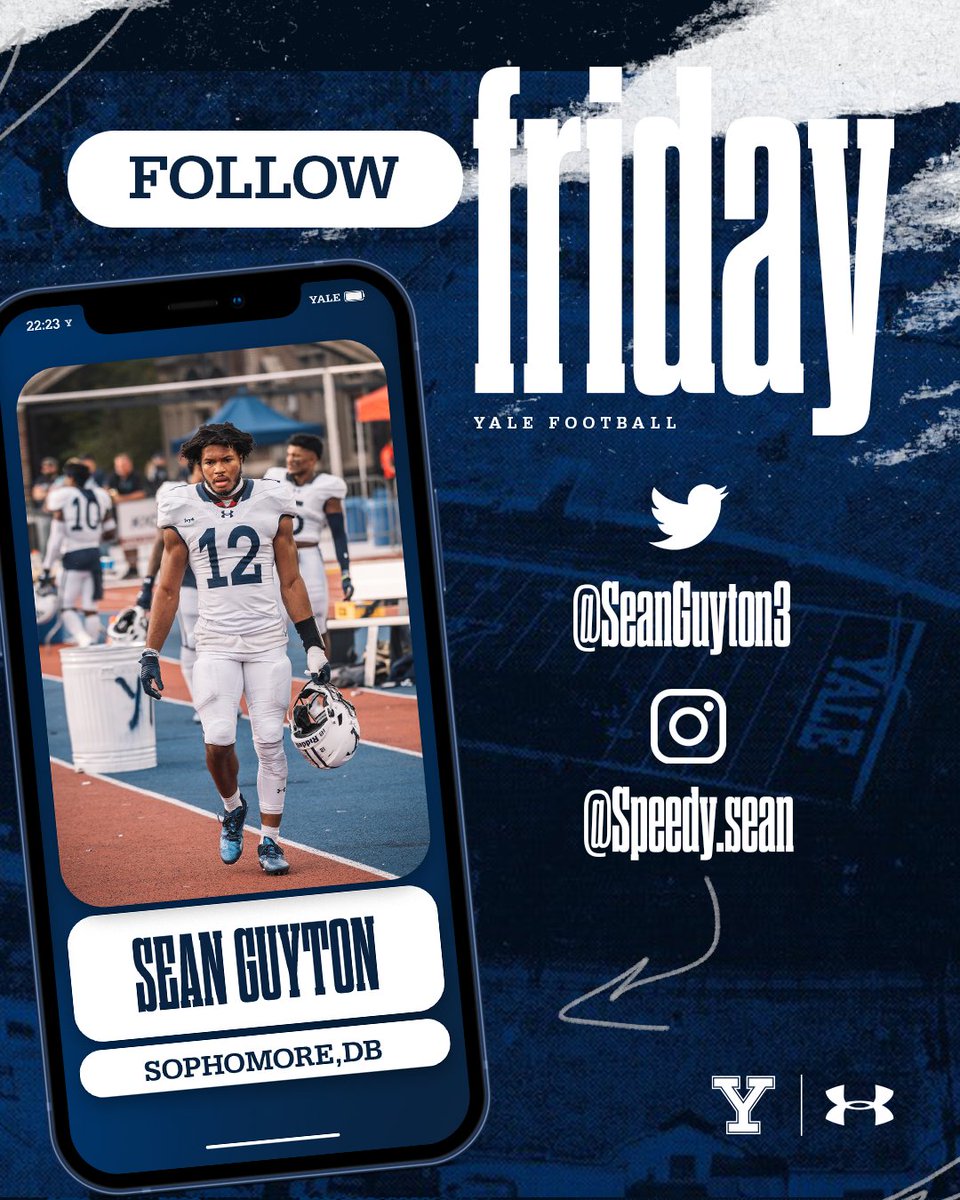 #FollowFriday ‼️   

Shout out to Sophomore DB <a href="/SeanGuyton3/">Sean Guyton</a> 

#Team150 | #ThisIsYale