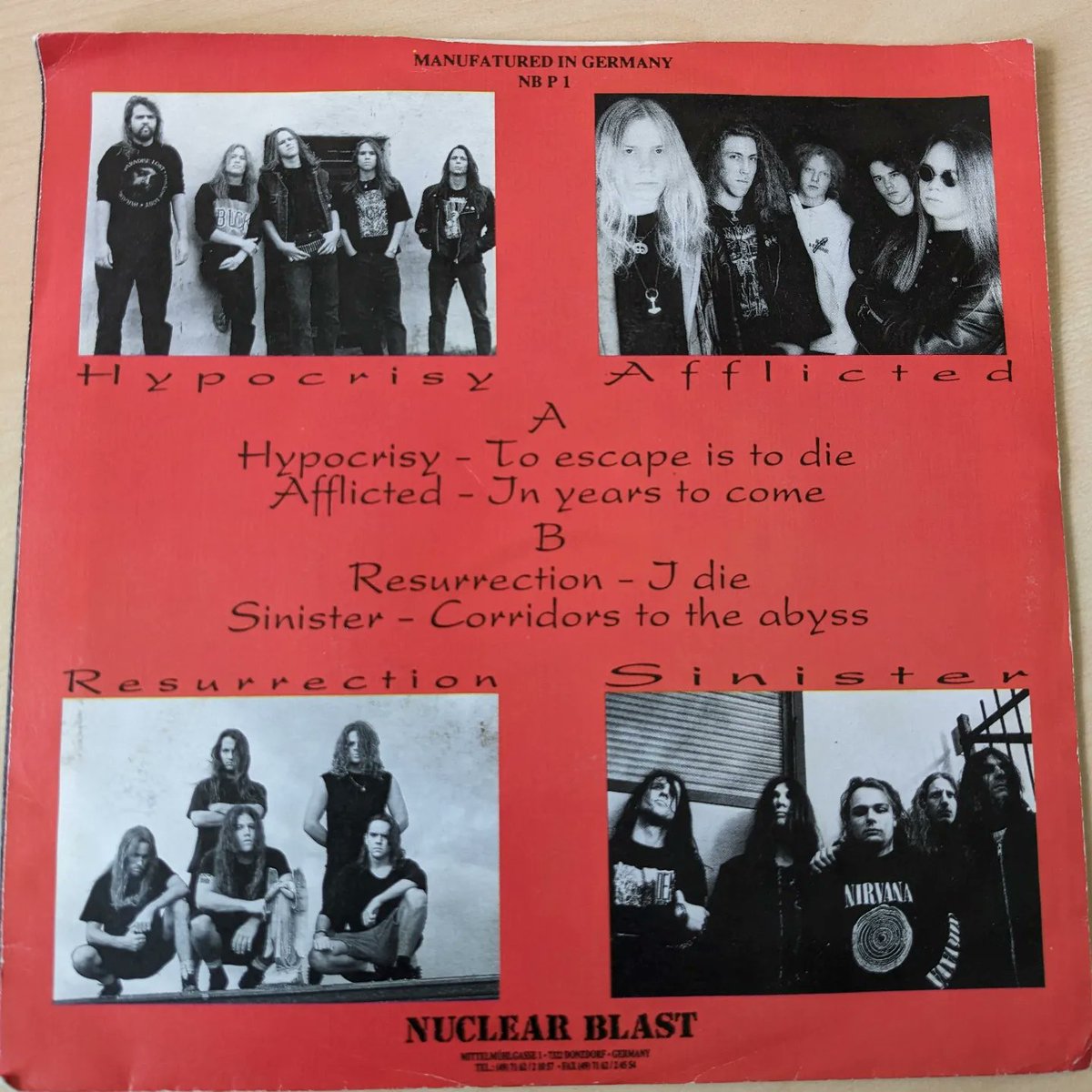 hypocrisyband's tweet photo. Here is our very first released 7inch from 1992🔥
What Hypocrisy stuff you have in your collections from 90's?
#HypocrisyCollection
@nuclearblast
#hypocrisyband #HypocrisyChapter1 https://t.co/dufdBU5txj
