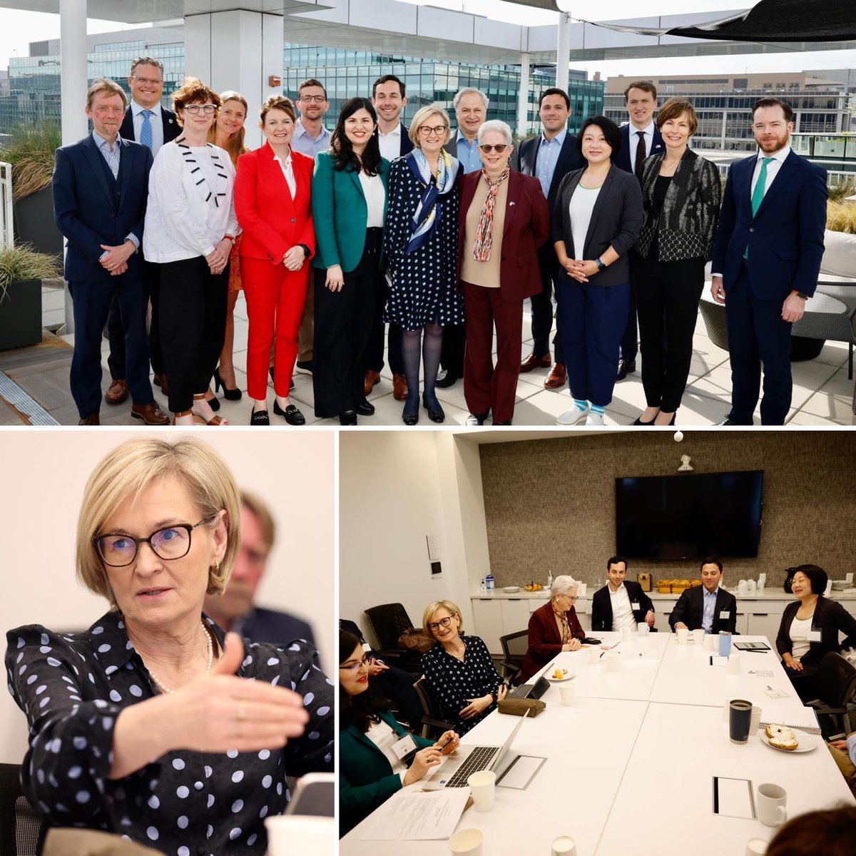 e3g's tweet photo. It was great to organize an event with European Commissioner Mairead McGuinness, EU Commissioner for Financial Stability, Financial Services and Capital Markets, in E3G’s Washington DC office this week. @McGuinnessEU https://t.co/ALjRQtx6ff