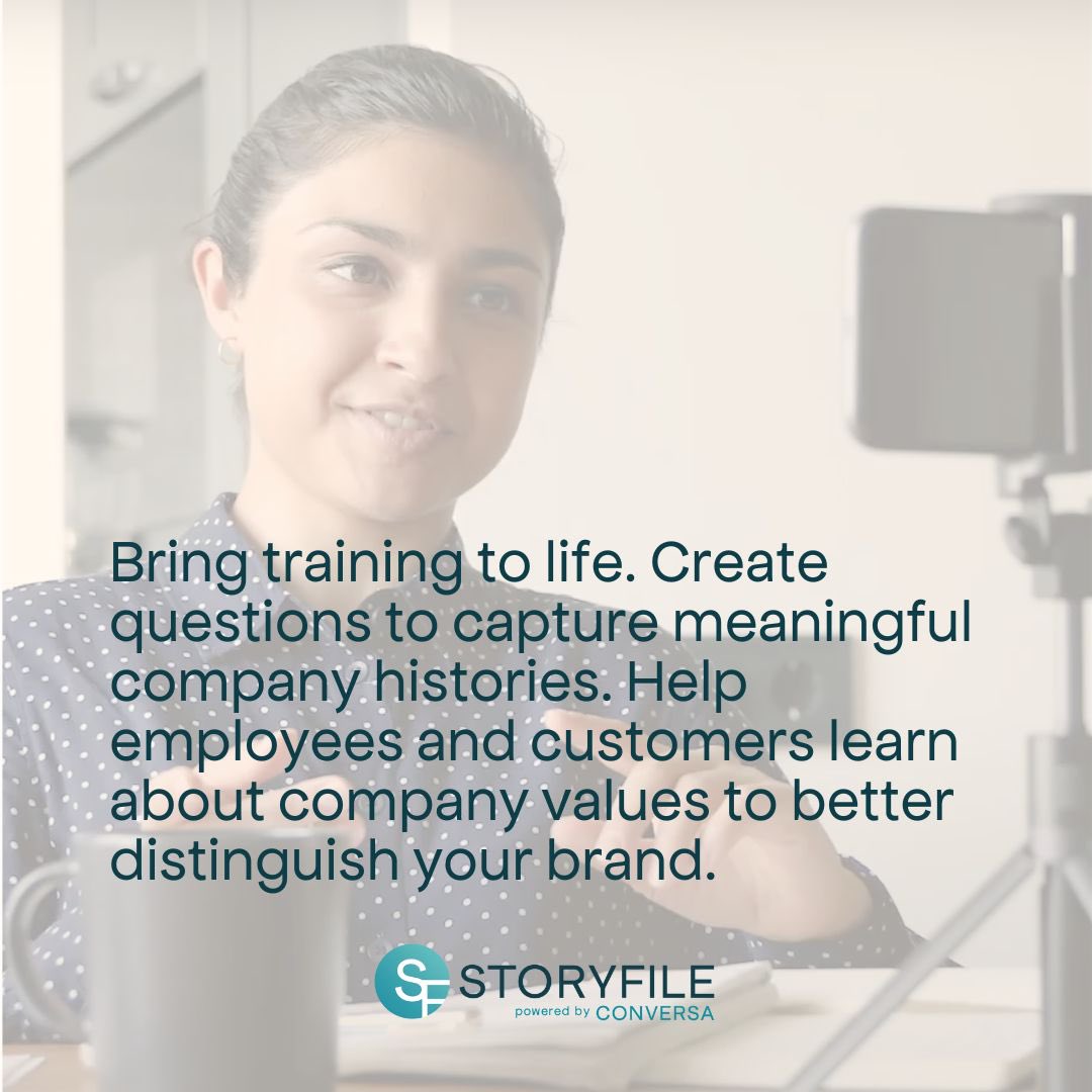 StoryFile's tweet image. Visit StoryFile.com to learn more about our business solutions.  

#StoryFile #ConversationalVideo #ConversationalAI #ConversafromStoryFile #BusinessSolutions #AI