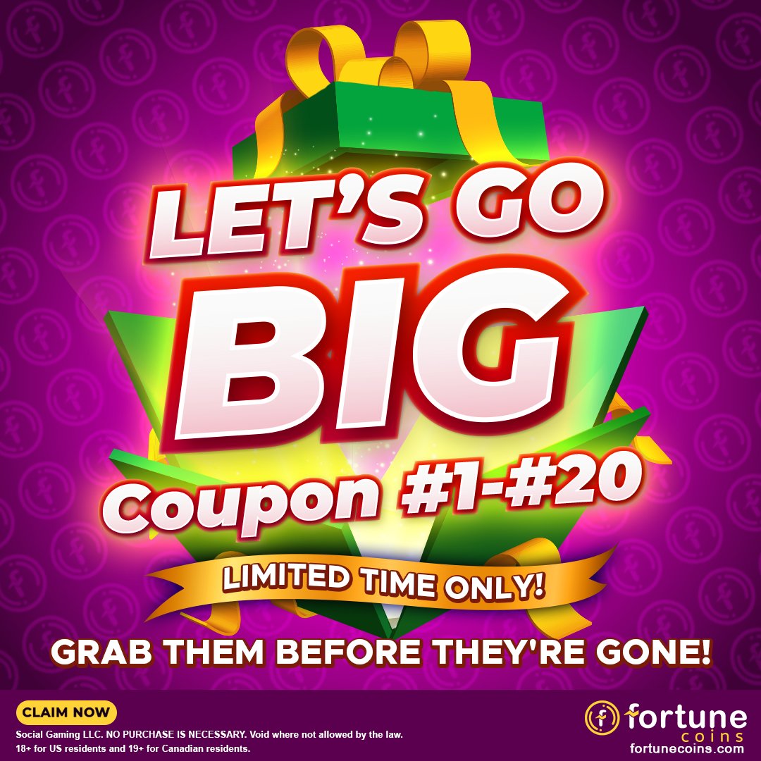 FortuneCoinsCasino on Twitter "At Fortune Coins, we play big and win bigger🏆And today we are