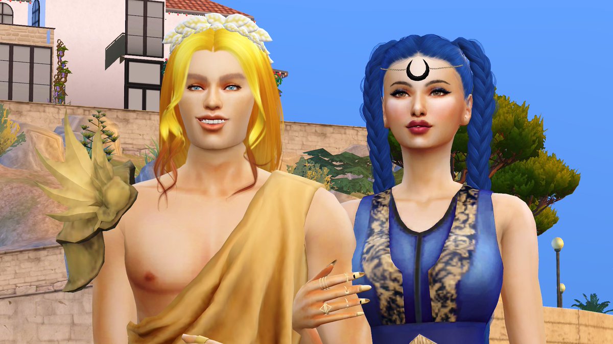 Queensulsul's tweet photo. Apollo and Artemis #sims4 #showusyoursims #greece #mythology #artemis #sims4 #sims4cc #sims4house #sims4build #sims4story #sims4builds #sims4cas #sims4creations #thesims #thesims4 #ts4cas #maxismatchcc #createasim4 #createasim #maxismatch #simstagram #sims4screenshot https://t.co/ffza6QQ2JH