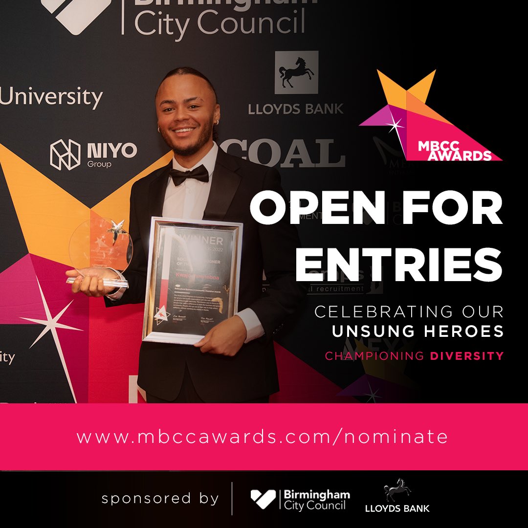 ARE YOU THE NEXT SOCIAL CAMPAIGNER OF THE YEAR? 

Entries are now open for the 2023. 

Are you doing incredible work in the community? Are you passionate about a cause?

If so, apply for apply for a MBCC Award. 

mbccaward.com/nominate

@KwajoHousing 2022 winner! 👇🏾