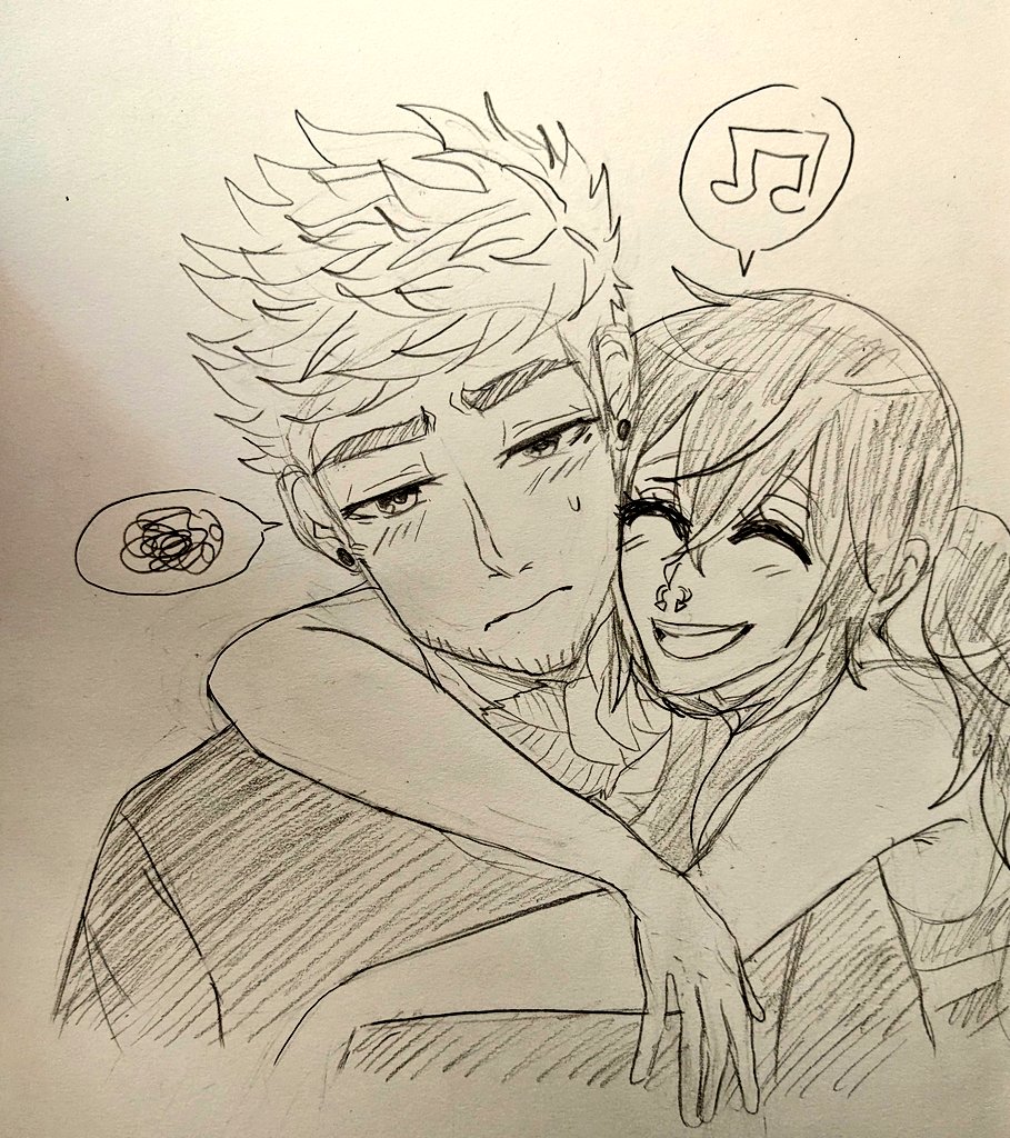 Galacticspud's tweet photo. Finished up a sketch of Victor and Ramona (ocs) #TheSkysTheLimit #RamonaWinters #VictorAlvarez https://t.co/wTZb83SL7C