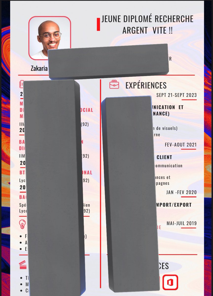 gontille28's tweet photo. Omggg ??? Je me demandais pourquoi j’avais jamais de réponse a candidatures …  Regardez j’ai écris quoi sur mon cv…. https://t.co/jtjN9rfg4f
