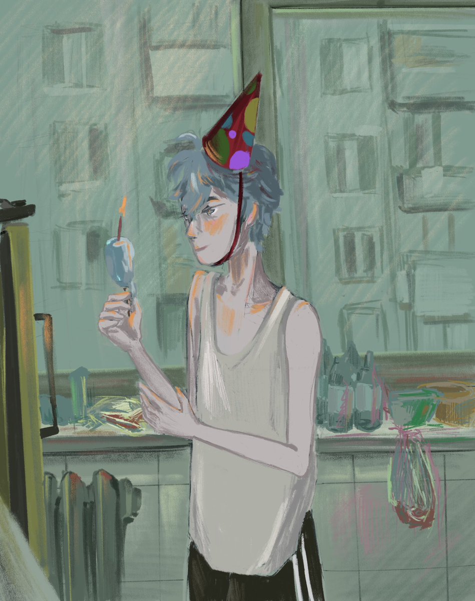 merlinarlert's tweet photo. that was his HBD art https://t.co/F6r2OsGSdP