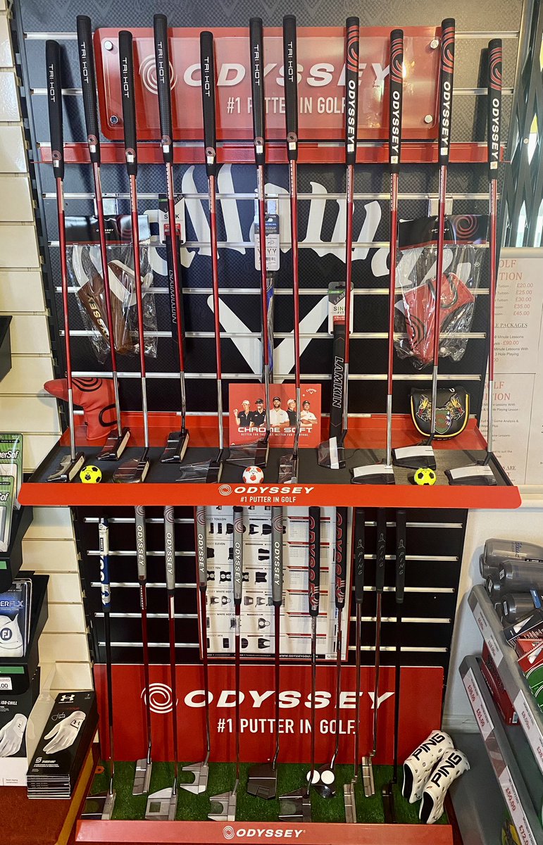 Nowthengolf's tweet photo. Our Odyssey Golf Putter Collection is one of the best around, and more styles have been arriving today including Tri-Hot,White Hot-OG and DFX Models.⛳️

Don’t forget to Trade In and Save with us! Bring any old or Unwanted hardware as Part-Ex against any Putter. 🙌 https://t.co/B3rZf4NfWa
