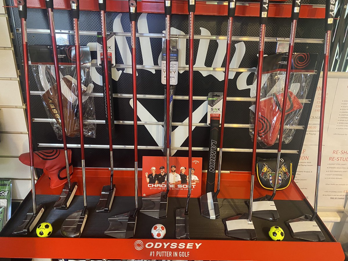 Nowthengolf's tweet photo. Our Odyssey Golf Putter Collection is one of the best around, and more styles have been arriving today including Tri-Hot,White Hot-OG and DFX Models.⛳️

Don’t forget to Trade In and Save with us! Bring any old or Unwanted hardware as Part-Ex against any Putter. 🙌 https://t.co/B3rZf4NfWa
